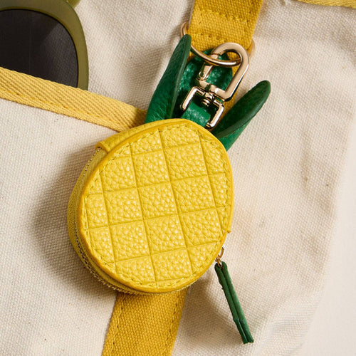 Pineapple Leather Pouch Keychain FR102