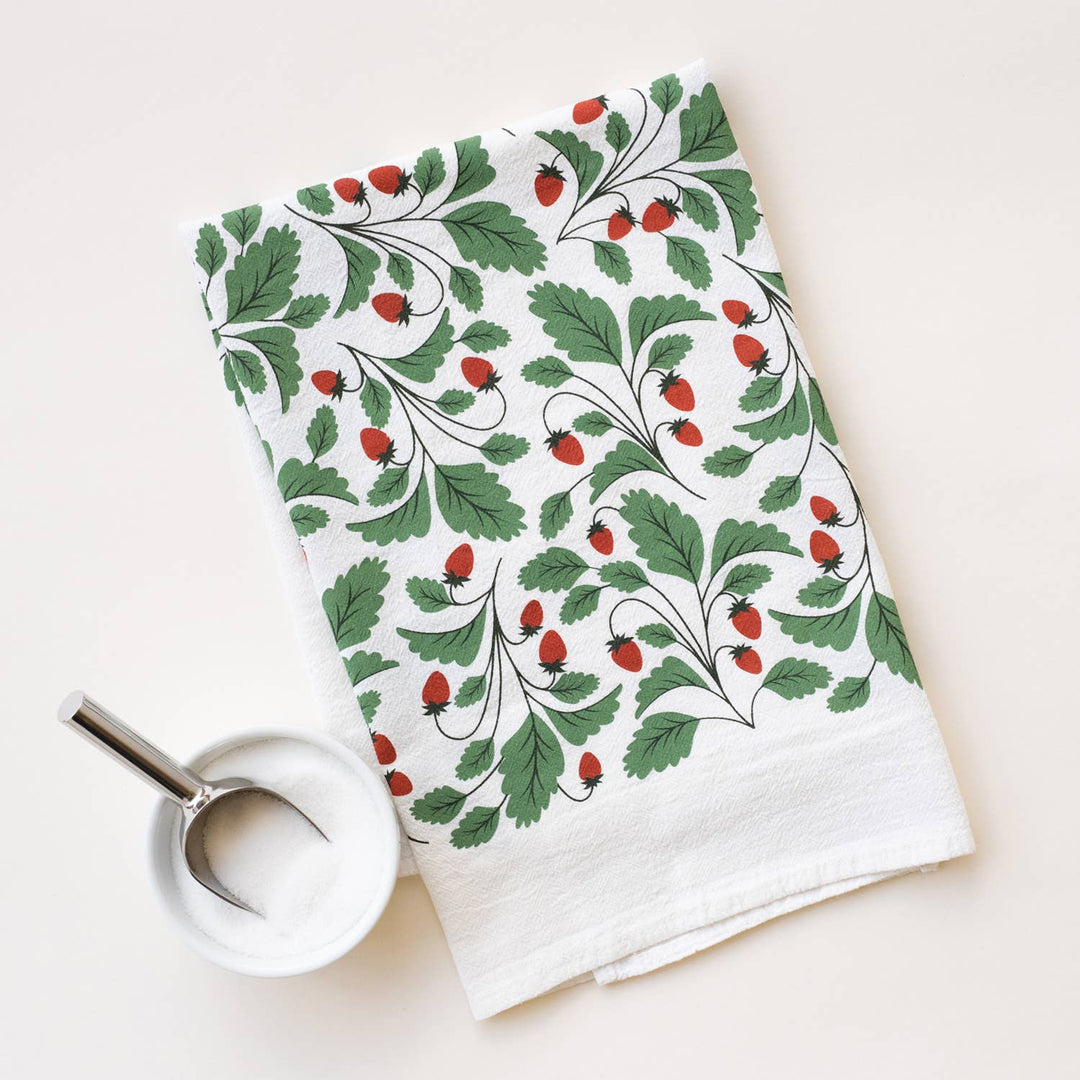 Strawberries Tea Towel / Kitchen Decor / Midwest Made HM106