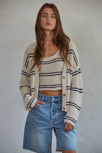 Striped Cardigan