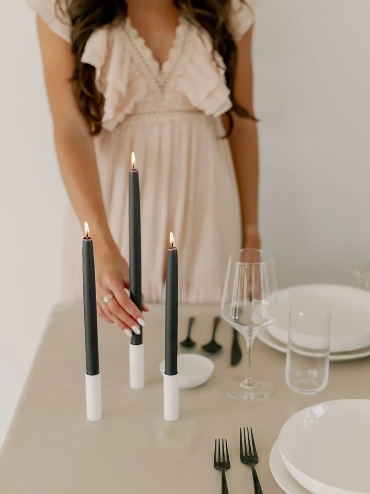 100% Beeswax Dipped Taper Candles | All Natural, Handmade