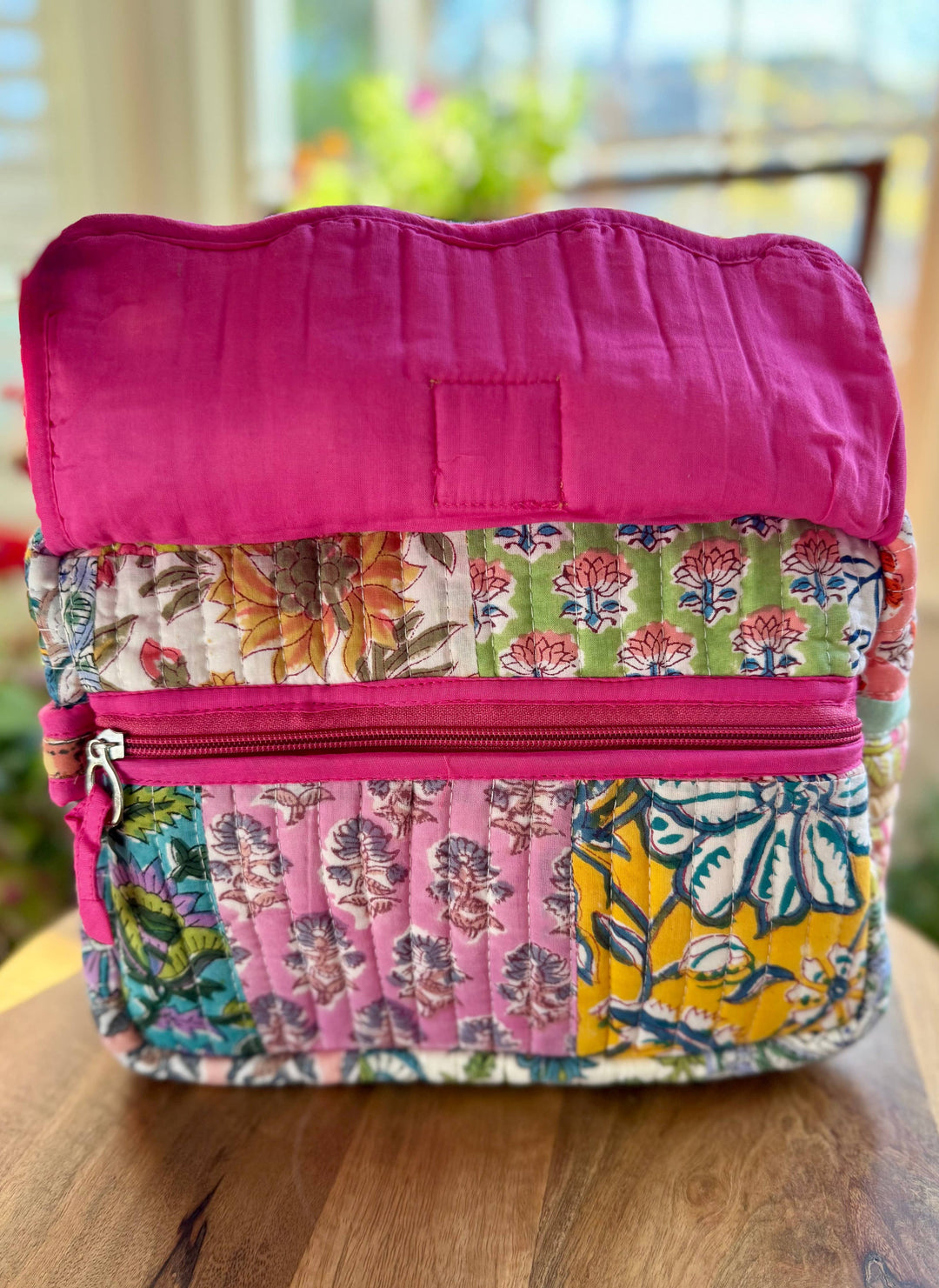 Block print Travel Makeup Bag - Eclectic Pathwork