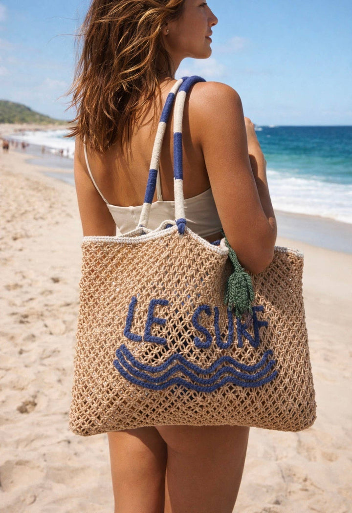 Le Surf Macrame Tote LU23