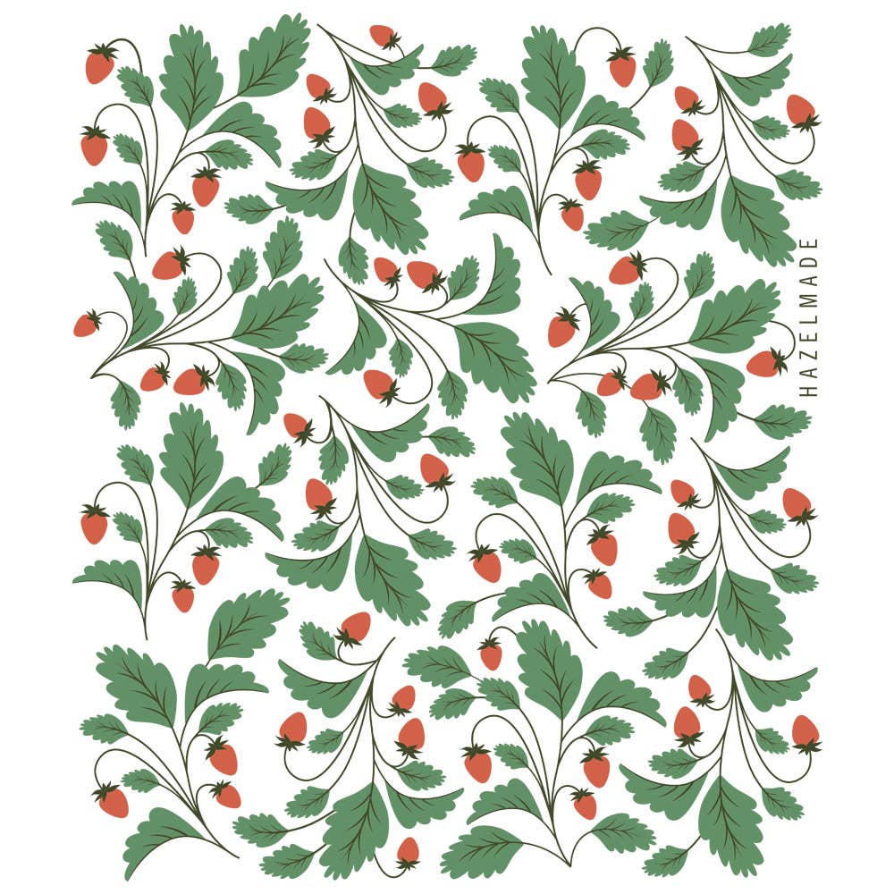 Strawberries Tea Towel / Kitchen Decor / Midwest Made HM106