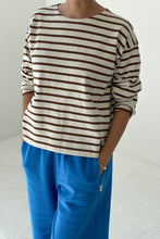 Load image into Gallery viewer, Navy Stripe Sailor Top Le Bon Shoppe LB19