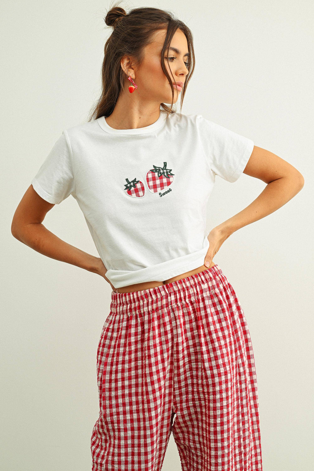 GINGHAM PANTS MM861