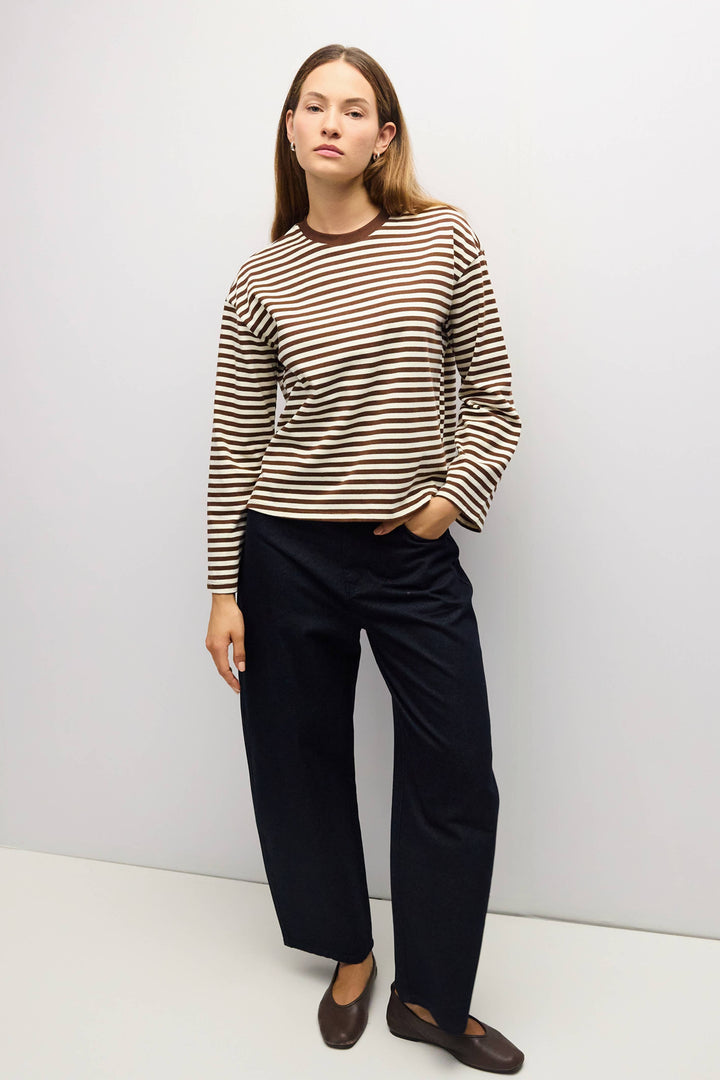 The Jessie Top | Striped Long Sleeve T-Shirt A674