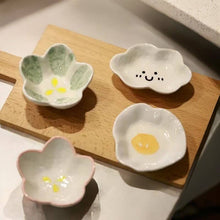 Load image into Gallery viewer, Small Ceramic Dessert Snack Sauce Plate