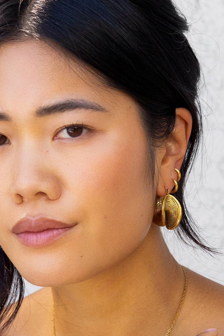 Calypso Hoops - 18K Gold Plated or Stainless Steel PJ398