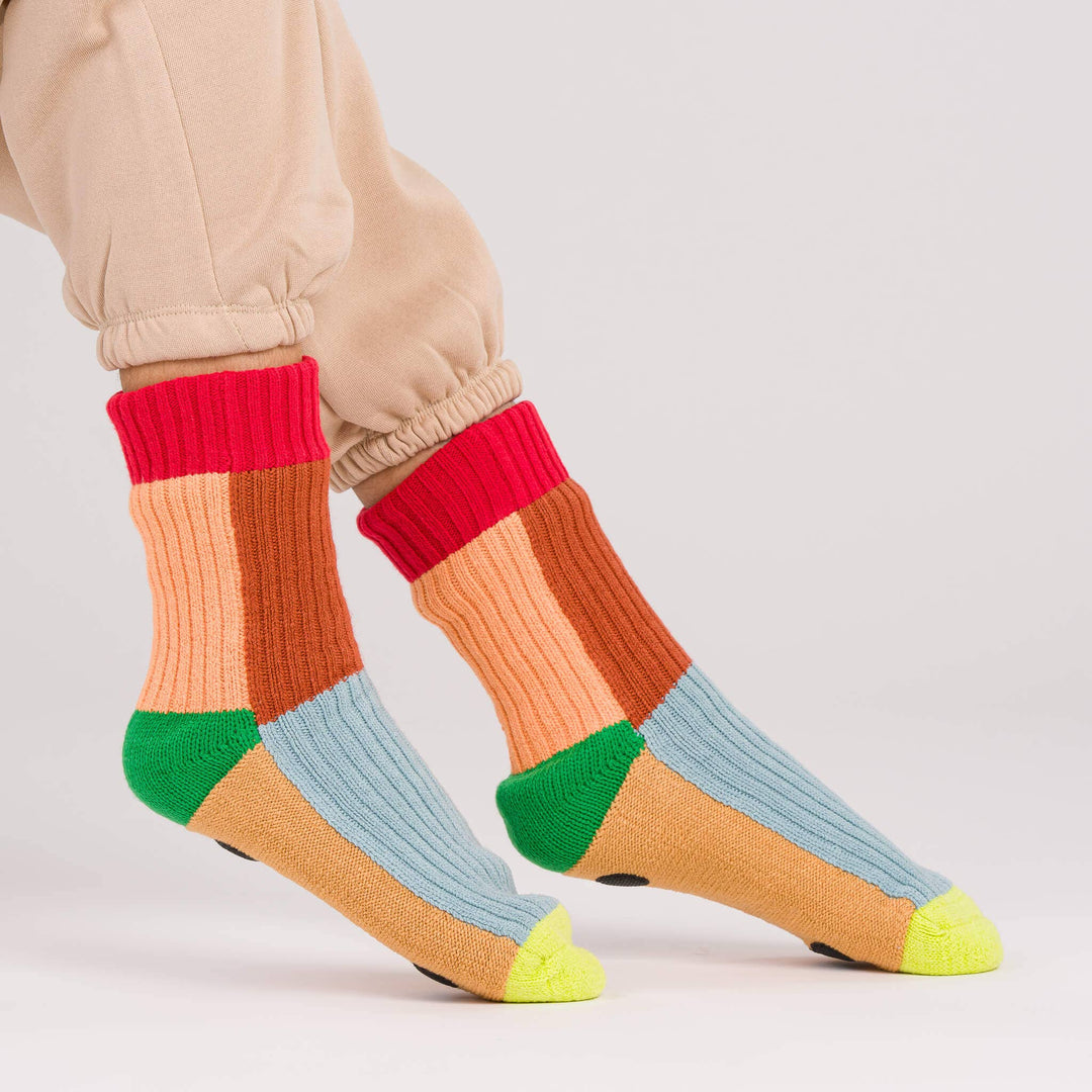 Kaleidoscope Knit House Socks VR534