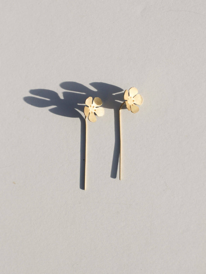 RK06 Forget-Me-Not Threader Earrings