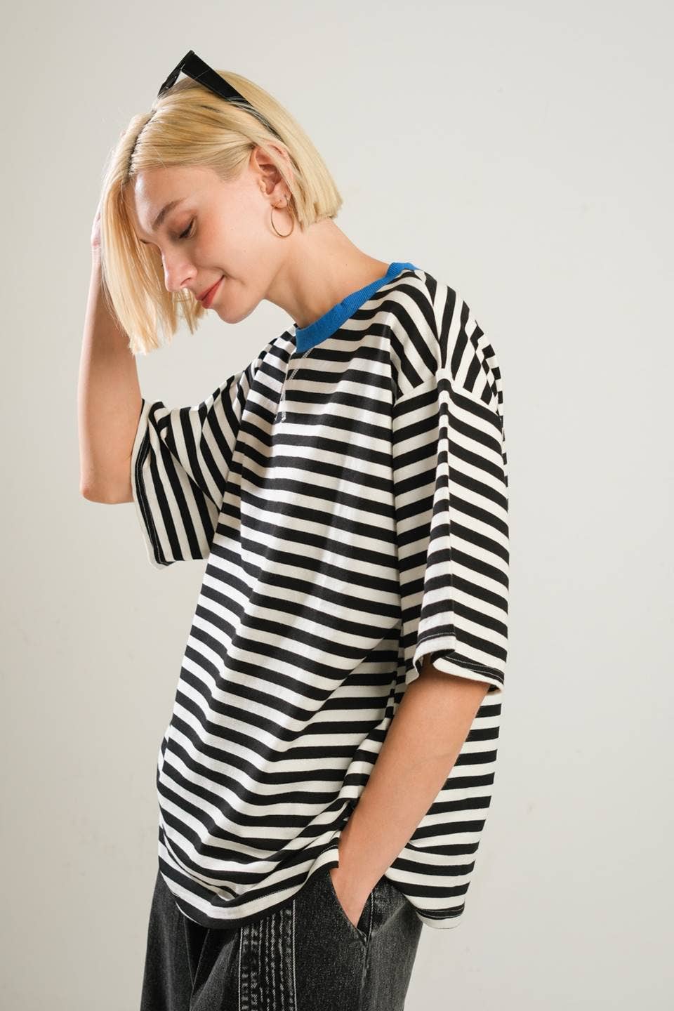 A striped knit top - FT1255