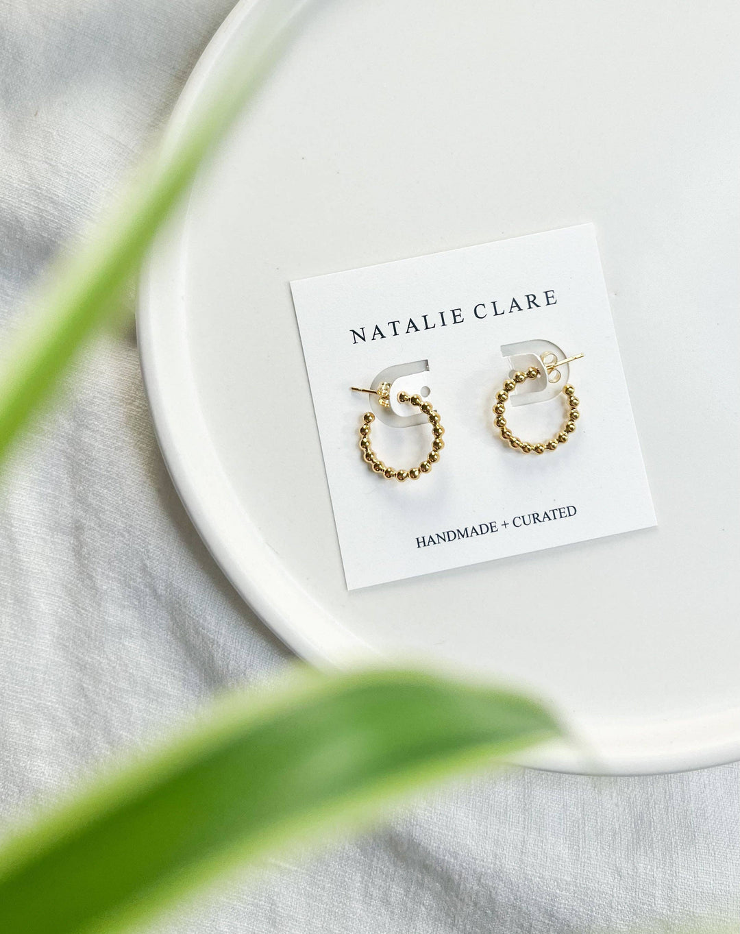 Beaded Hoop Earrings NC93