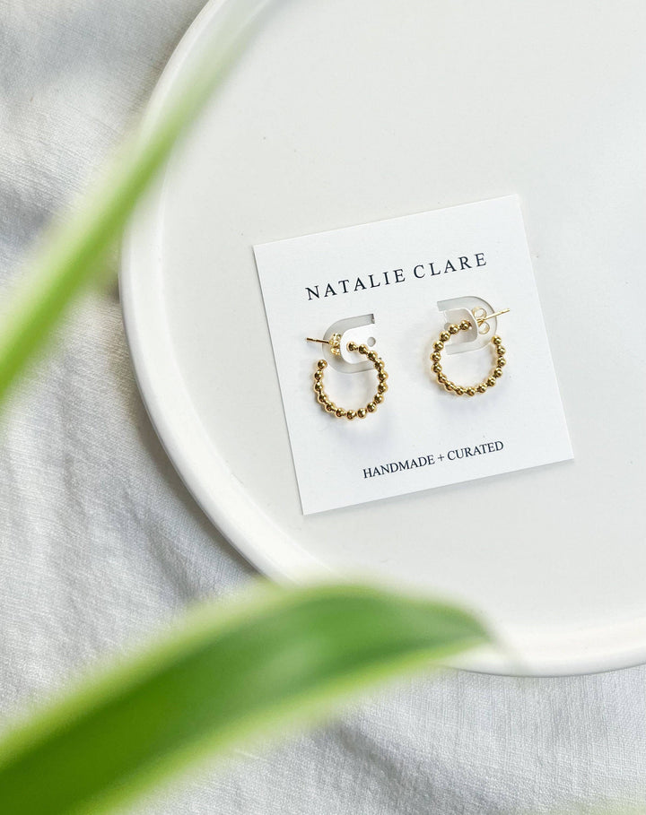 Beaded Hoop Earrings NC93