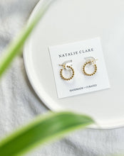 Load image into Gallery viewer, Beaded Hoop Earrings NC93