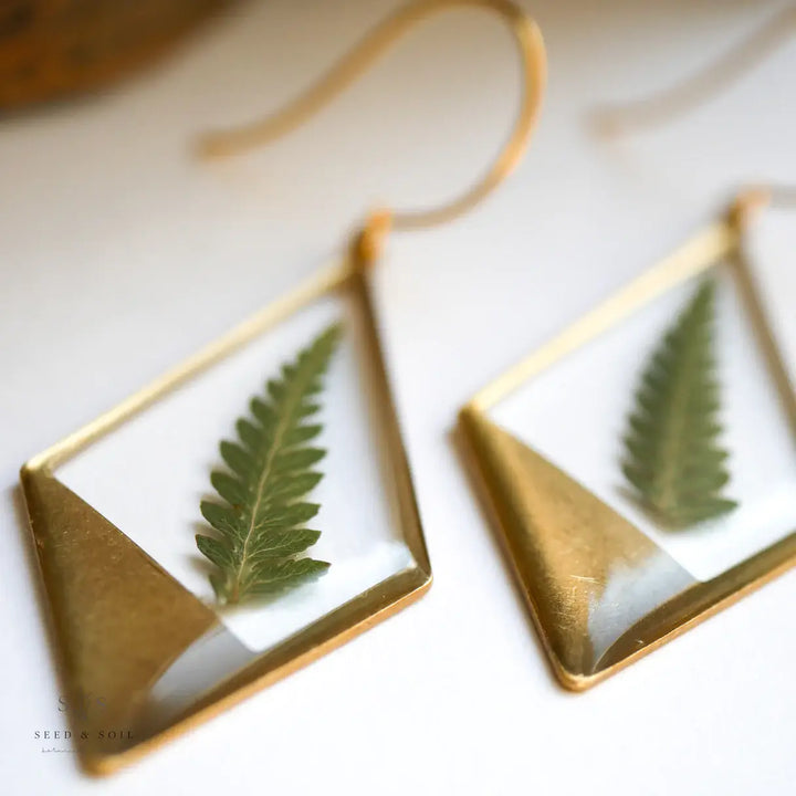 Hanging Terrarium Earrings 