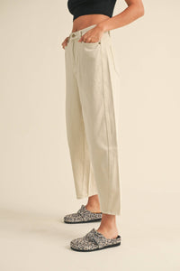 P2891   WASHED BARREL PANTS
