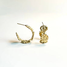 Load image into Gallery viewer, Van Gogh Sunflower Hoop Earrings NC03