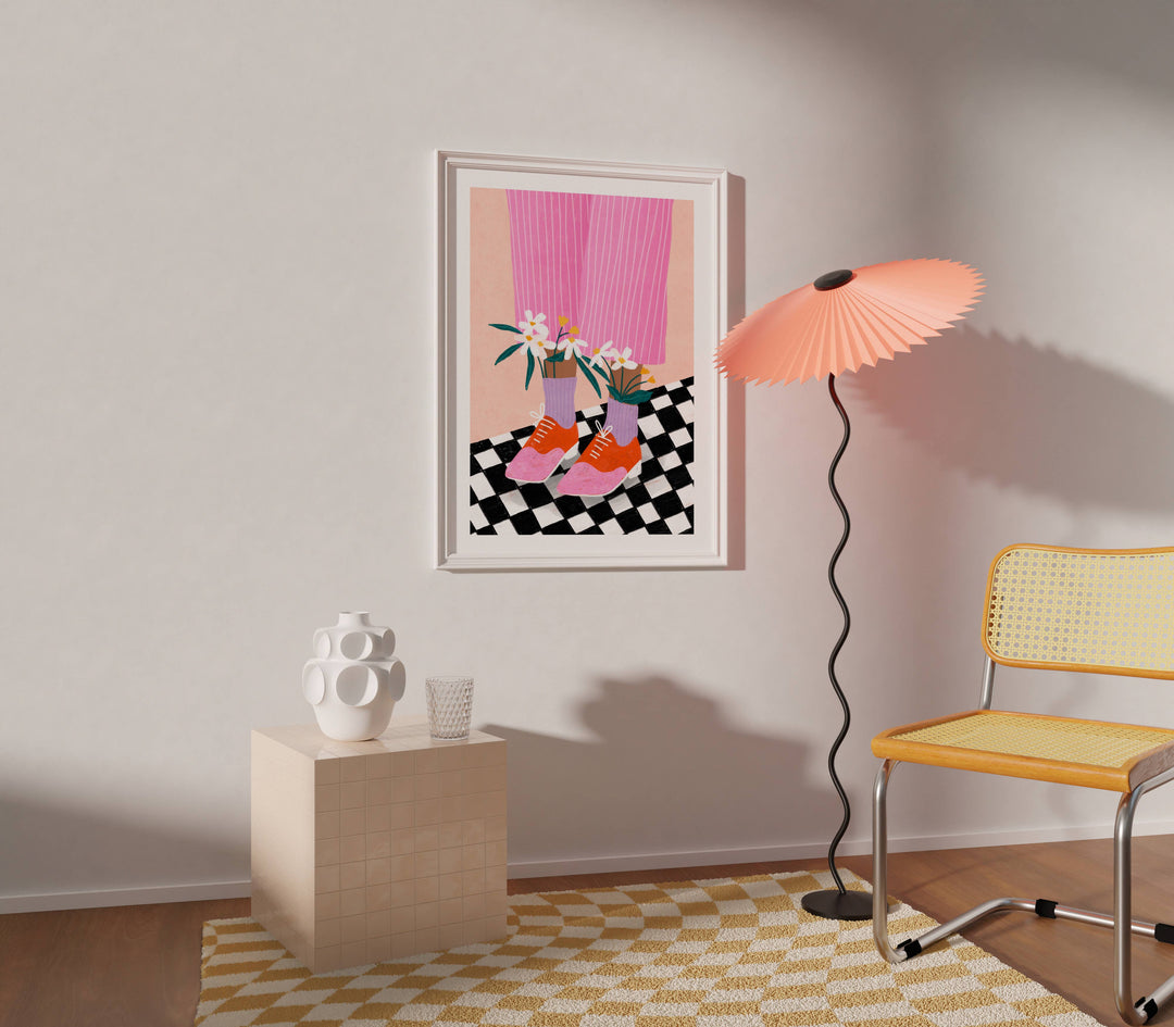Floral Socks - Art Print BM22