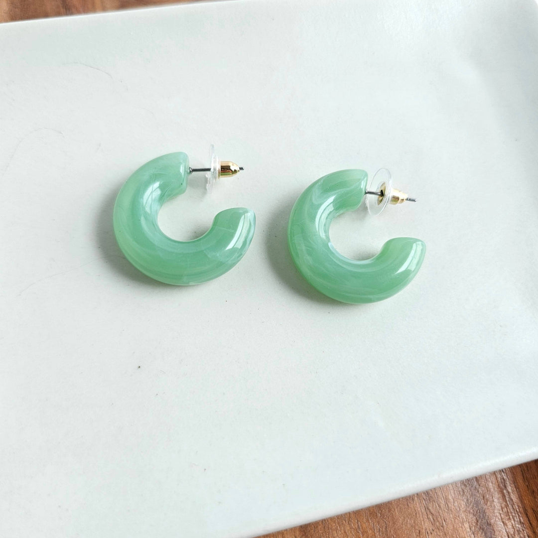Chloe Hoops - Sage // Jewelry, Earrings, Fall SS231