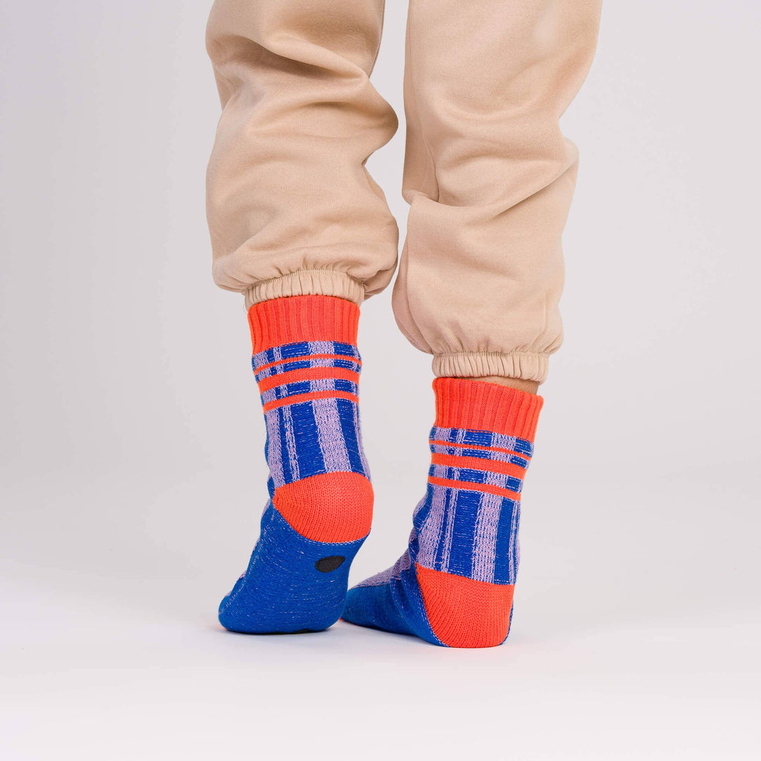 Plaid Stripe House Socks VR762