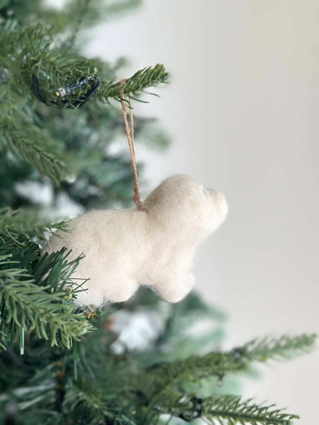 Felt Ornament - White Maltese Dog GN28