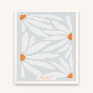 Set of 3 Swedish Dishcloth: Daisy Combo