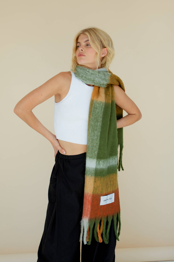 The Stockholm Scarf - 100% Recycled - Mossy Spring - FW26