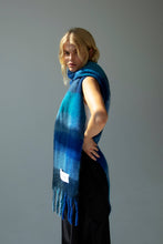 Load image into Gallery viewer, The Reykjavik Scarf - 100% Recycled - Blue Check