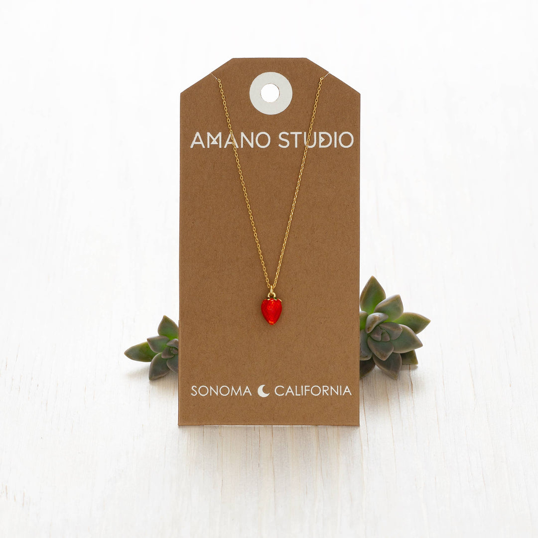Summer Strawberry Necklace AS33