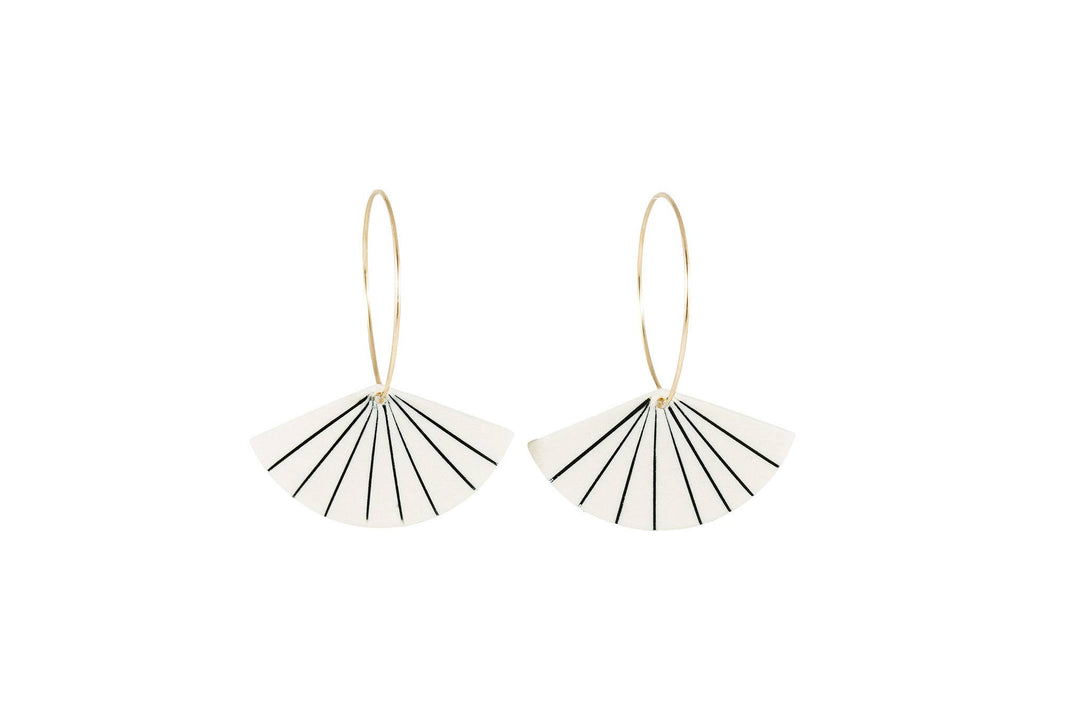 Pinstripe Fan Hoops J004