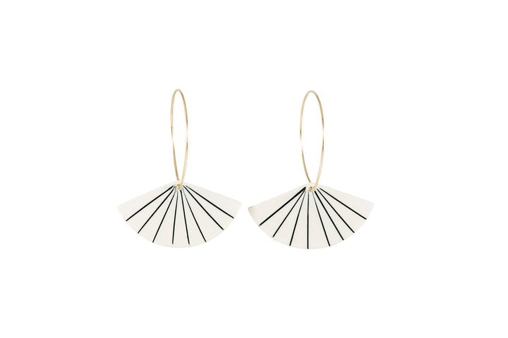Pinstripe Fan Hoops J004