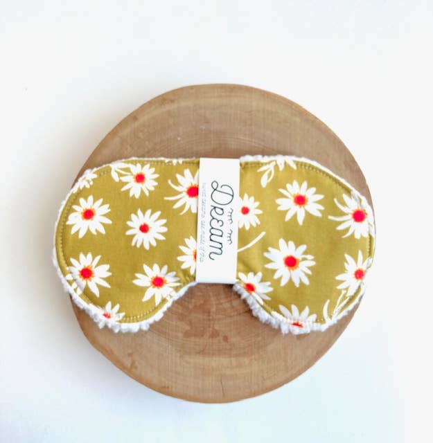 Sleep Mask / Sweet Dreams Sleep Mask /  Field of Daisy