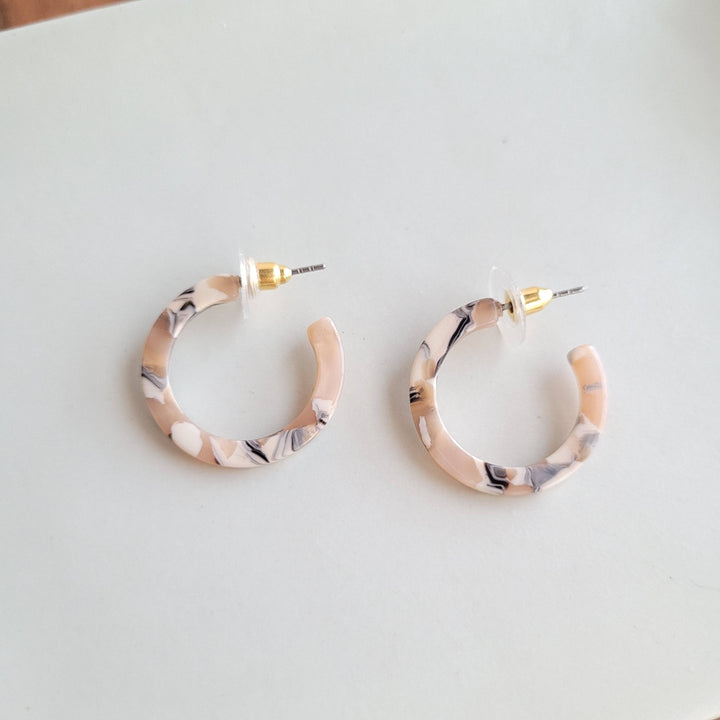 Cam Mini Hoops - Sandstone // Jewelry, Earrings, Fall SS354