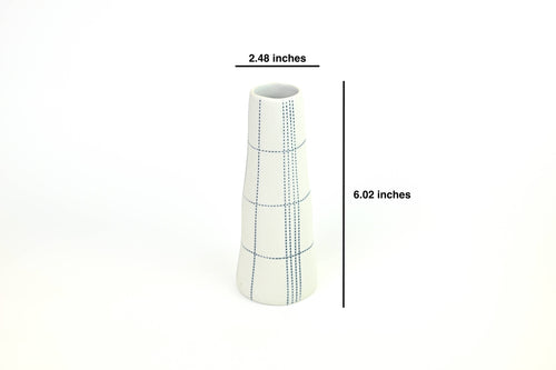 1160W25 Handcrafted Porcelain Bud Vase