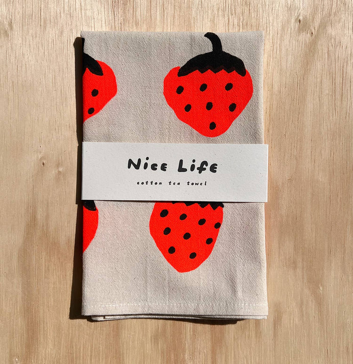 Strawberry Tea Towel NICE7