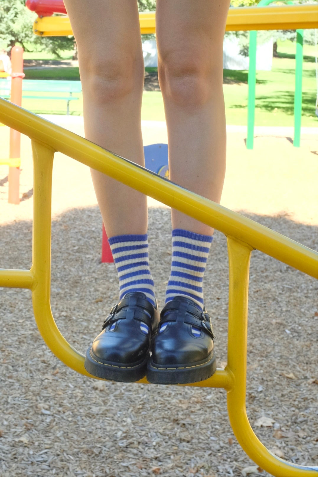 Retro Ribbed Striped Socks Spring time