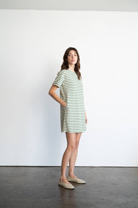 CASUAL STRIPED MINI DRESS