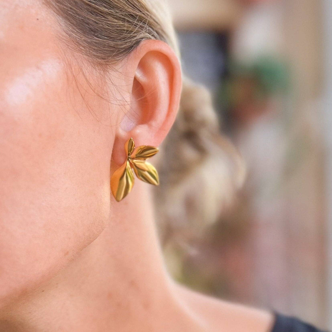 Leaf Statement Earrings NC25