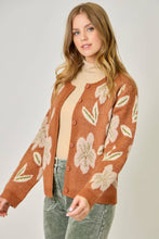 Load image into Gallery viewer, 61133 Floral Sweater Cardigan