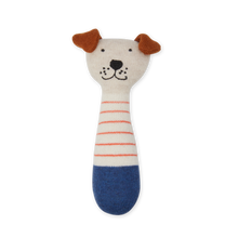 Load image into Gallery viewer, Cotton Knit Baby Rattle Toy - Dog Red