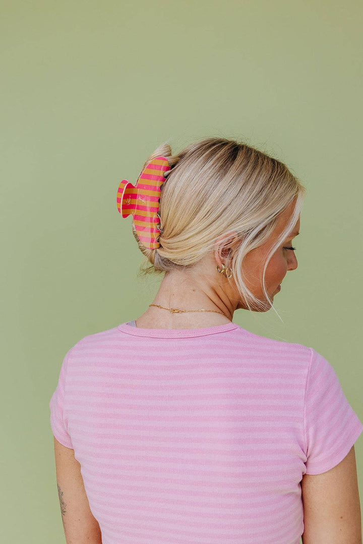 POLKA DOT &amp; STRIPED OVERSIZED CLAWS KX22