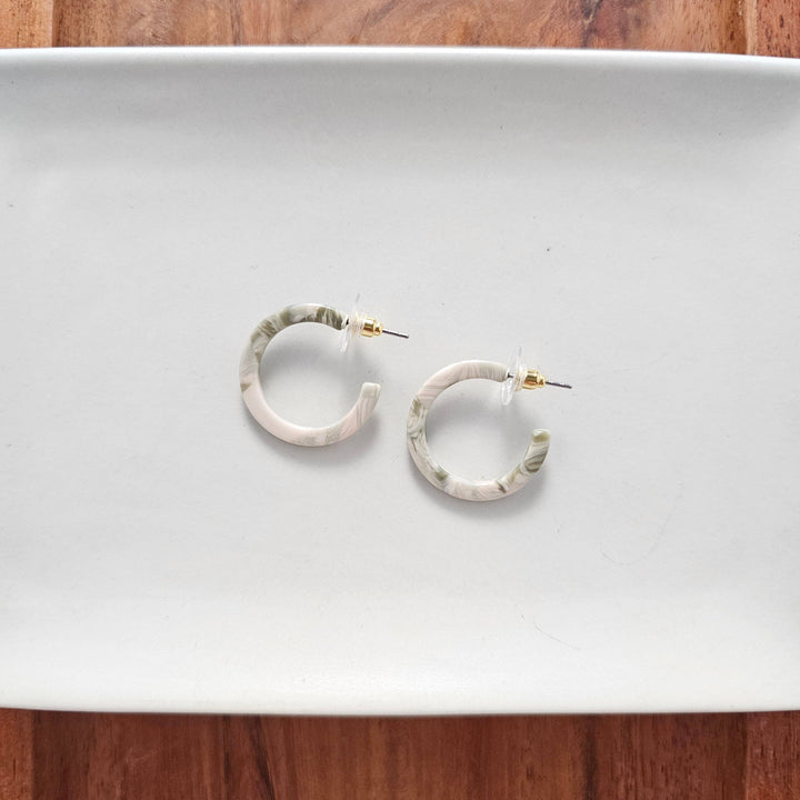 Cam Mini Hoops - Sage // Jewelry, Earrings, Fall SS89