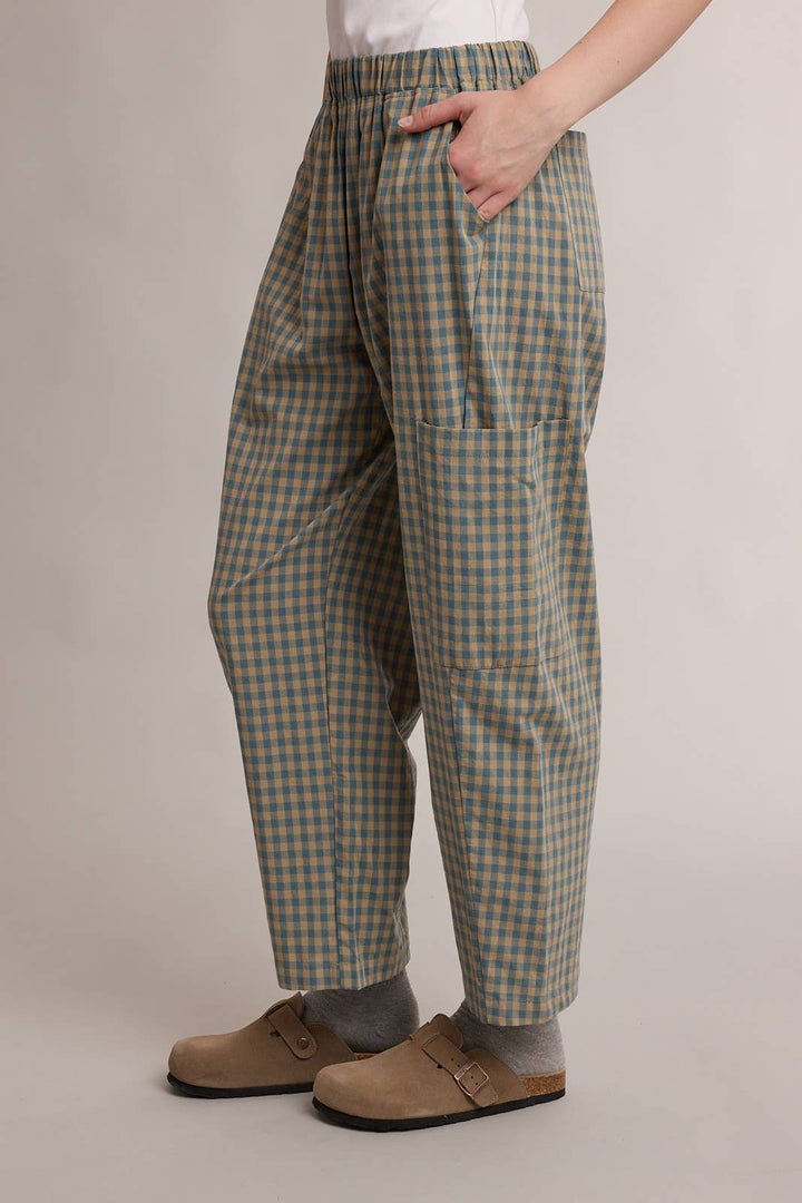PLAID PATCH POCKET PANTS / WL26