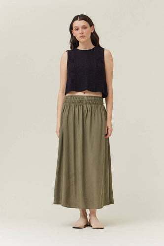50614 - SIDE SLIT MAXI SKIRT