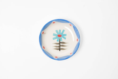 Small Flower Trinket Tray-Trinket Dish-Ceramic Tasting Bowl CG224