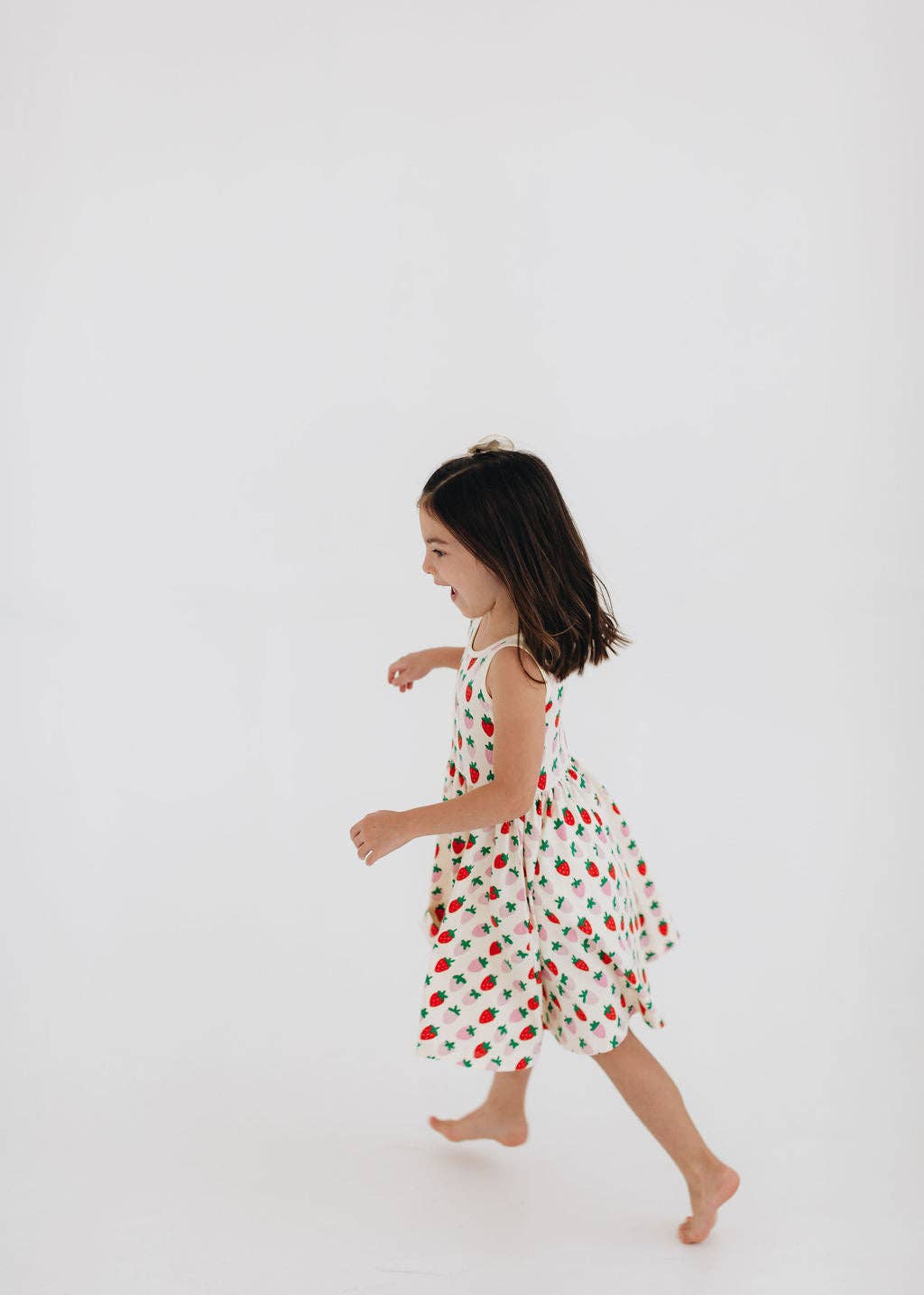 Sleeveless Twirl Dress in Strawberry Blush GAK24