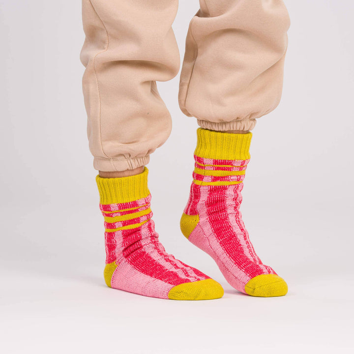Plaid Stripe House Socks VR762