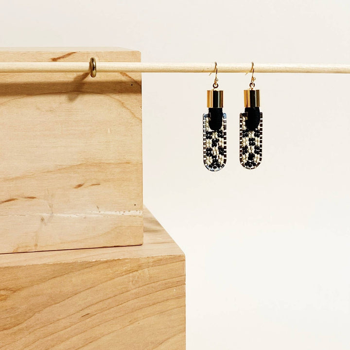 Geometric Checkered Earrings SA04