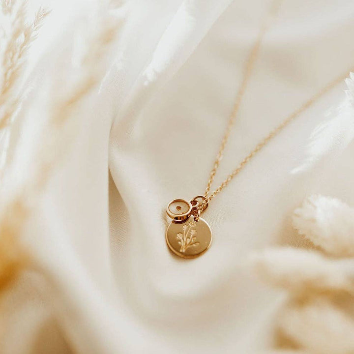 Wildflower Necklace with Mustard Seed MA24