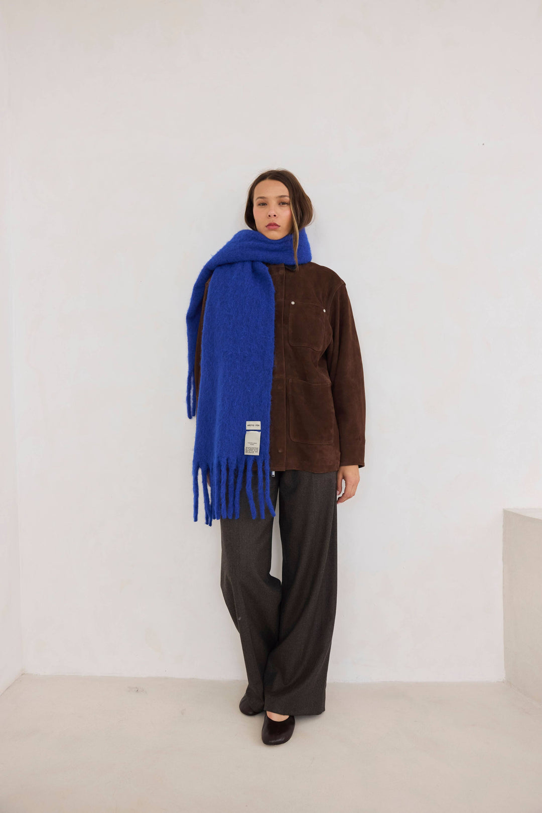 The Reykjavik Scarf with RWS Wool - Electric Blue - FW26